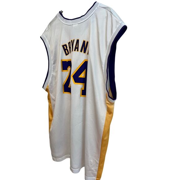Vintage Kobe Bryant #24 Authentic Reebok Los Angeles Lakers Home Jersey Size 2XL - Picture 3 of 10